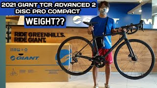 2021 GIANT TCR ADVANCED 2 DISC PRO COMPACT SMALL WEIGHT [upl. by Paloma]