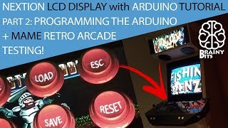 Nextion Display  Arduino Leonardo  MAME Retro Arcade Part 2  Tutorial [upl. by Akenor144]