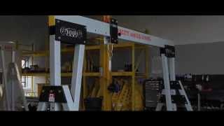 EME Easily Moved Equipment Aluminum Gantry Crane Assembly [upl. by Wyne]