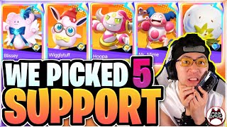 We Picked 5 Support in Pokemon UNITE [upl. by Miarhpe222]