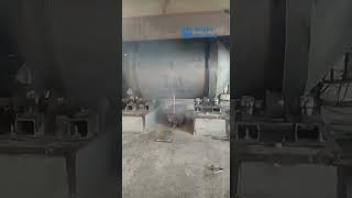 Mingxin Lead Acid Batteries Recycling Plant  Melting Part  Rotary Furnace [upl. by Davida]