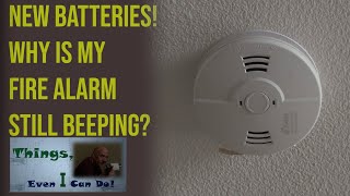 Carbon Monoxide Detector  Fire Alarm Wont Stop Beeping  Howto Replace [upl. by Yrred]