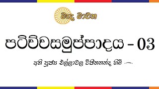 පටිච්චසමුප්පාදය  03 [upl. by Dde]