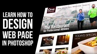 Web design tutorial How to design Website in Photoshop [upl. by Kalin]