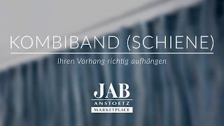 Vorhang mit Kombiband an einer Schiene richtig aufhängen I JAB ANSTOETZ Onlineshop [upl. by Florentia143]