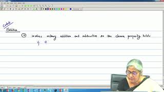 Lecture 52  Ring and Modular Arithmetic Contd [upl. by Wilbert]