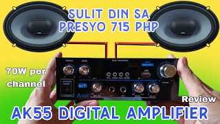 AK55 Digital Amplifier Review amp Soundtest budget friendly amplifier [upl. by Acinok813]