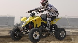 2008 Suzuki QuadRacer LTR450 First Ride  MotoUSA [upl. by Sitruk882]