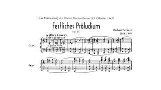 Richard Strauss Festliches Präludium Op 61 TrV 229 with Score [upl. by Diella]