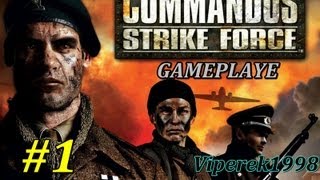 Commandos Strike Force 1 quotZa liniami wrogaquot Gameplay PL [upl. by Nohs]