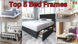 Top 5 Bed Frames  Best Platform Bed Frames On Amazon 2024 [upl. by Esilenna]