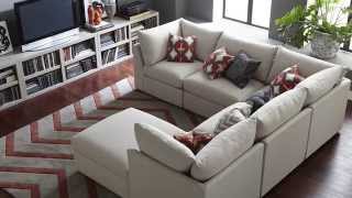 The Beckham Sectional Sofa by Bassett Furniture [upl. by Ogram857]