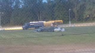 Flipping buses at Galesburg Speedway 8518 [upl. by Aehsel903]