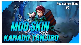 UPDATE 257  MOD SKIN YAN KAMADO TANJIRO  AoV Custom Skins [upl. by Sandry]