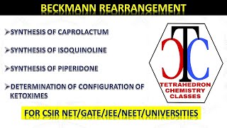 BECKMANN REARRANGEMENT [upl. by Tench275]