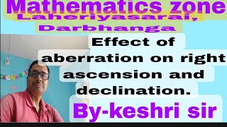 Effect of aberration on right ascension and declination [upl. by Ardnasela]