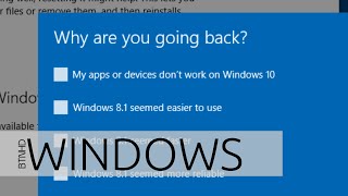 Uninstall Windows 10 and Downgrade to Windows 81 [upl. by Patten]