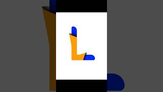 L logo design in Adobe illustrator shots shorts illustrator adobe nexalix [upl. by Annohsak]