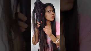 CÓMO USAR EL CEPILLO SECADOR DE REVLON 🌈hairtutorial hair cepillos revlon [upl. by Sclar]