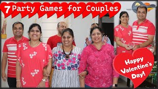 7 MustTry Party Games for Couples Unleash the Fun  Couple games  Valentines Day Party Games [upl. by Ardnad708]