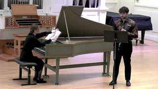 Andrei Caquimbo  Sonata in C Minor Mvt I amp II  2024 Baroque Music Competition [upl. by Clorinde340]