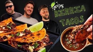 Brits try Authentic Mexican BIRRIA TACOS for the first time [upl. by Wiersma]