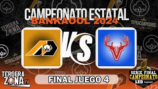 ALGODONEROS DE DELICIAS vs VENADOS DE MADERA GRAN FINAL JUEGO 4  LEB BANKAOOL 2024 [upl. by Adlog679]