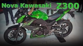 Nova Kawasaki Z300 no Salão Duas Rodas 2015  FVM [upl. by Villada]