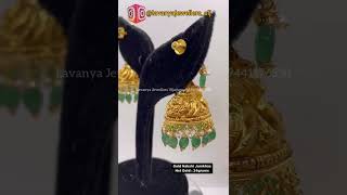 Gold jhumkas collections price  nakshijewellery Lavanyajewellers [upl. by Edmonda]