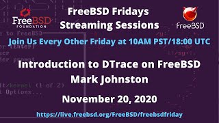 FreeBSD Fridays Introduction to DTrace on FreeBSD [upl. by Assinna]