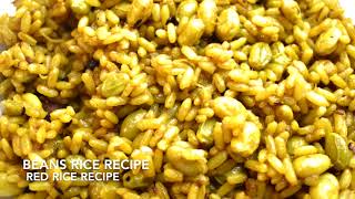 BEANS RICE RECIPE  RED RICE RECIPE  WEIGHT LOSS RECIPE  DIABETIC FRIENDLY RECIPE [upl. by Boycey]