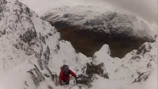 Aonach Eagach in winter [upl. by Atteram]