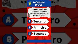 Perguntas Raciocínio Lógico 🧠 quiz raciociniologico shorts [upl. by Leimaj]