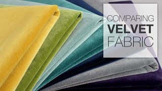 Comparing Velvet Fabric [upl. by Marita193]