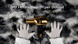 Hair Dryer Sound 247  Playing with a Fur  Visual ASMR  9 Hours Lullaby to Sleep and Relax [upl. by Wat]