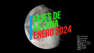 Fases de la Luna en Enero de 2024 [upl. by Downs]