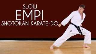 Empi SLOW  Shotokan Karate Kata JKA [upl. by Altman]