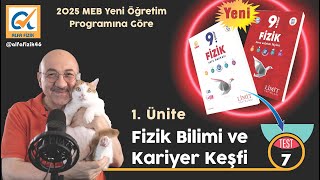 LİMİT YAYINLARI I 9 Sınıf fizik Soru Bankası I 1 Ünite  Test7 [upl. by Tur503]