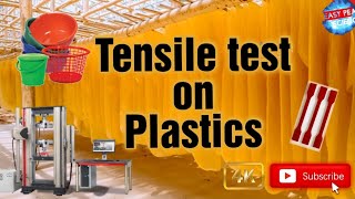 Tensile test on Plastics [upl. by Minta785]