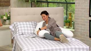 Back N Belly Mini Chic Supreme Body Pillow by Leachco on QVC [upl. by Brunk]