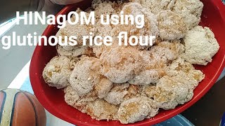 HINaGOm using Glutinous rice flour lutong bicol [upl. by Yacov]