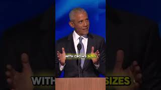 Obama Targets Trump in DNC Speech Calls Out ‘Weird Obsession’ with Crowd Sizes and Name Callin [upl. by Eisenhart]