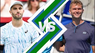 Borna Coric vs August Holmgren  LYON 2024 [upl. by Swithin]