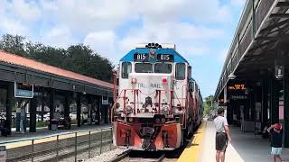 2 Tri Rail trains at Deerfield Beach Station [upl. by Yelnek36]