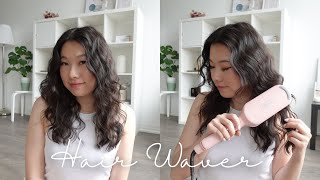 Easy 10min curls with hair waver tutorial  TYMO Rovy Hair Waver Iron Review [upl. by Dis]