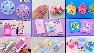 9 EASY CRAFT IDEAS  School Craft Idea  DIY Origami Craft  School hacks  Paper mini gift idea [upl. by Htiduy]