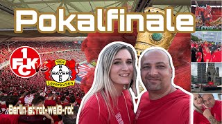 DFB Pokalfinale 🏆 1FC Kaiserslautern vs Bayer Leverkusen  Ganz Berlin ist rot weiß rot 👹 [upl. by Rriocard]