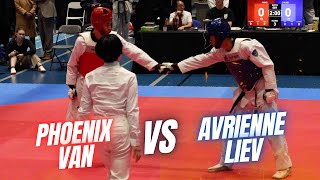 Taekwondo 2024 Korean Consul General Cup  Phoenix Van vs Avrienne Liev [upl. by Mika269]