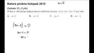funkcja liniowa  zadania maturalne [upl. by Stempson764]