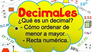 Decimales ¿Qué es un decimal y para que se usa [upl. by Adur]